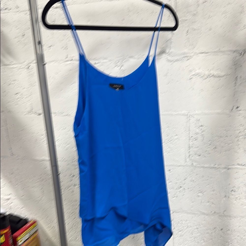 DREW Blue Asymmetrical Sleeveless Camisole NWT Cute Cami Tank - Size Medium